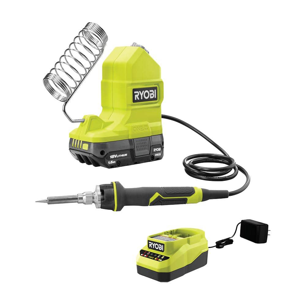 RYOBI ONE+ 18V 120-Watt Cordless Soldering Iron Topper Kit with 1.5 Ah Battery and Charger