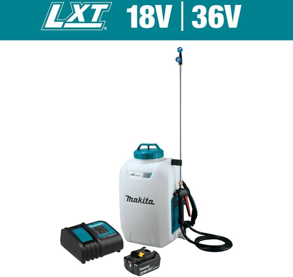 Makita 18V LXT Lithium-Ion Cordless 4 Gal. Backpack Sprayer Kit (4.0Ah)