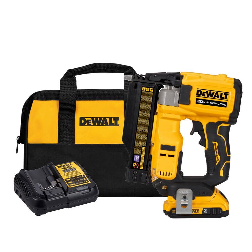 DeWalt ATOMIC 20V MAX Lithium Ion Cordless 23 Gauge Pin Nailer Kit with 2.0Ah Battery and Charger
