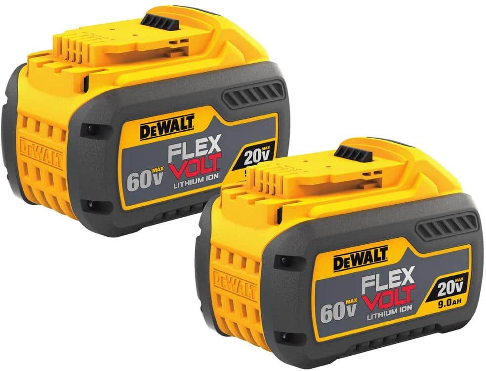 DeWalt FLEXVOLT 20V/60V MAX Lithium-Ion 9.0Ah Battery Pack (2 Pack)