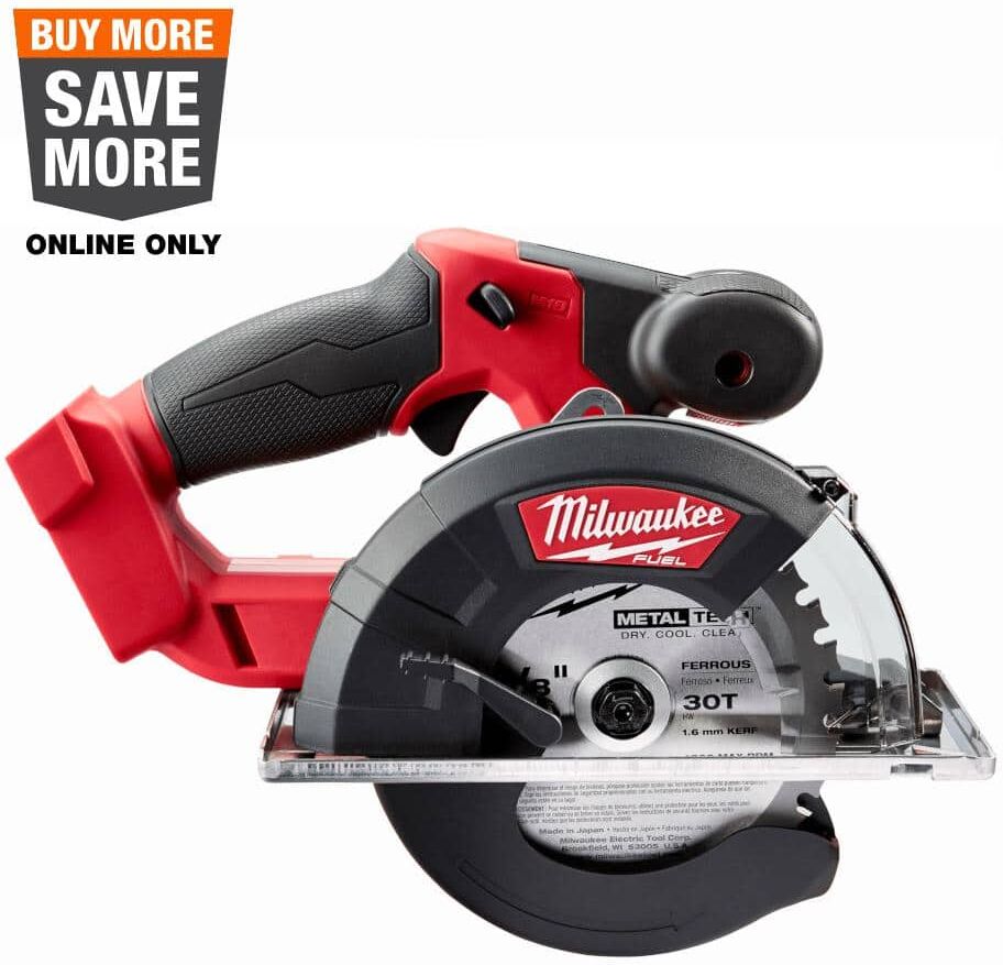 Milwaukee M18 FUEL 18V Lithium-Ion Brushless Cordless Metal Cutting 5-3/8 in. Circular Saw (Tool-Only) w/ Metal Saw Blade