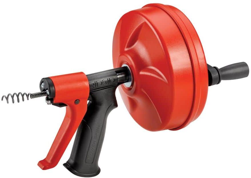 RIDGID Power Spin+ 1/4 in. x 25 ft. Hybrid Drain Cleaning Snake Auger (Manual or Cordless Drill Operated, Tool Only)