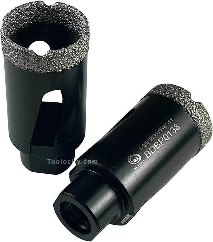 Monster Cable 1-3/8 in. Brazed Diamond Core Bit/Hole Saw for Granite, Quartzite, Marble, Concrete, Porcelain, Ceramic and Other Stones