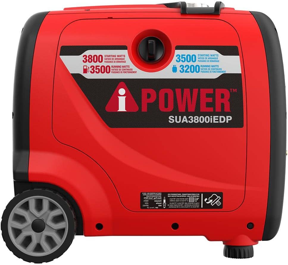 A-iPower 3,800-Watt Remote Electric Start Dual Fuel Powered Inverter Generator with CO Sensor