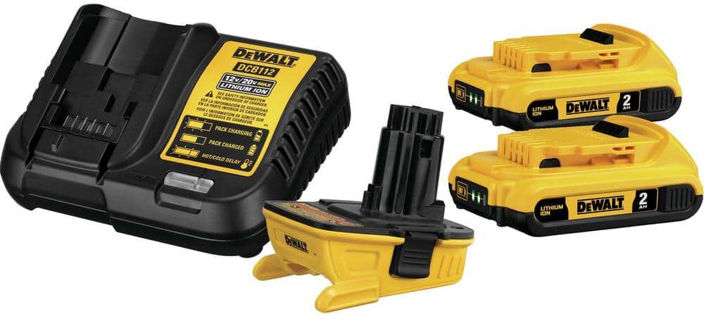 DeWalt 18V to 20V MAX Lithium-Ion Battery Adapter Kit (2 Pack)