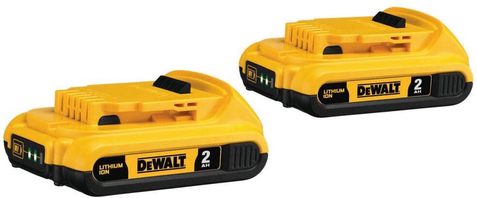 DeWalt 20V MAX Compact Lithium-Ion 2.0Ah Battery Pack (2 Pack)