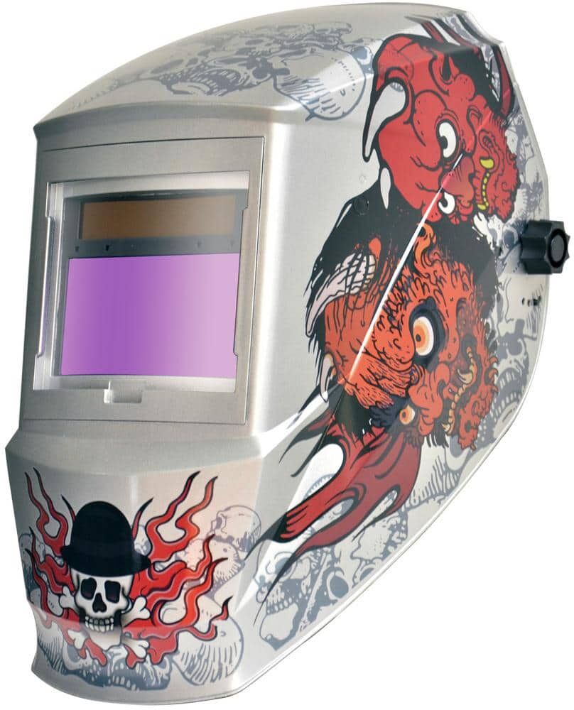 Antra Solar Power Auto Darkening Welding Helmet with Large Viewing Size 3.86 in. x 2.09 in. Great for MMA, MIG, TIG