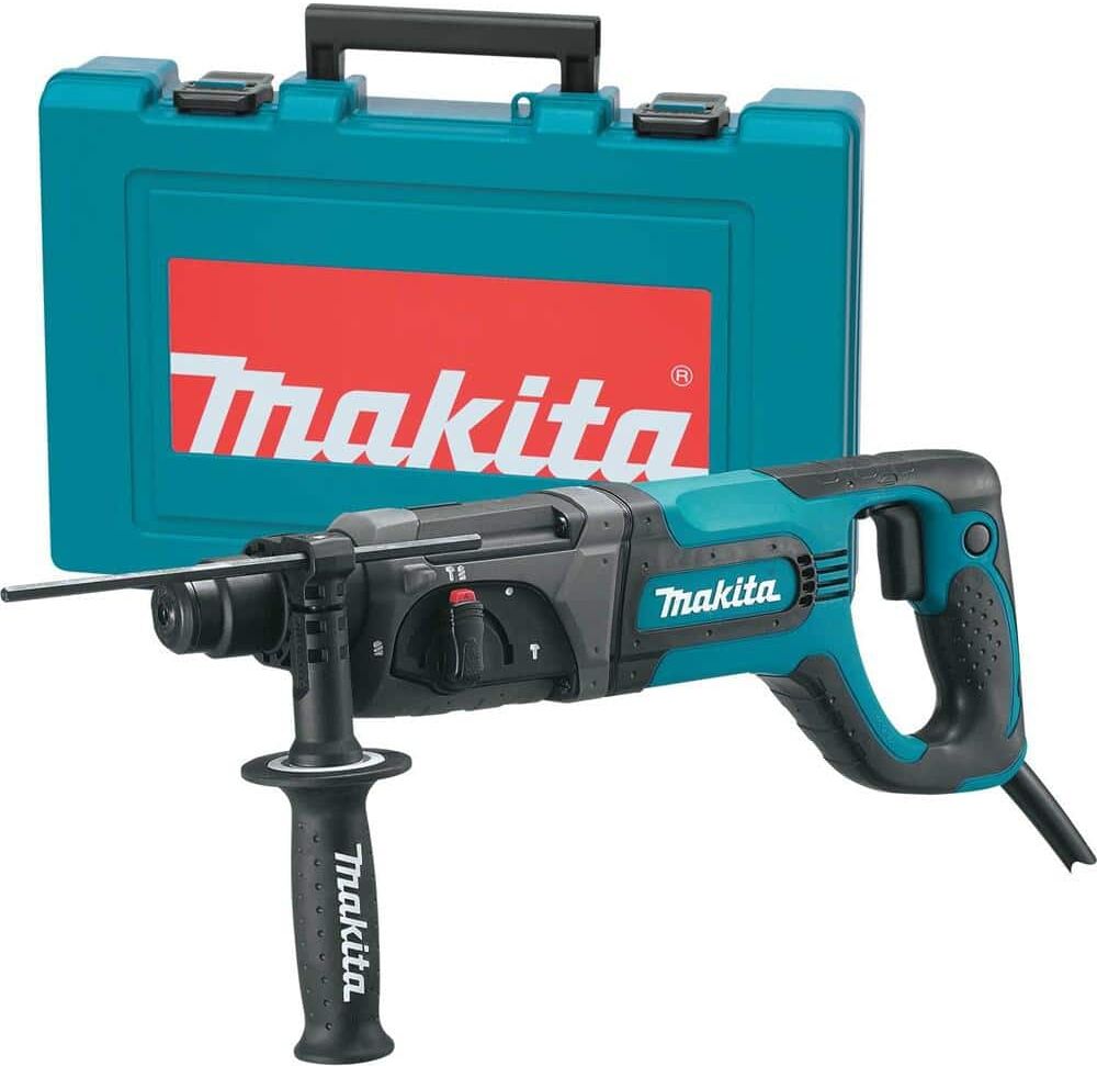 Makita 7 Amp Corded 1 in. SDS-Plus Concrete/Masonry Rotary Hammer Drill with Side Handle and Hard Case