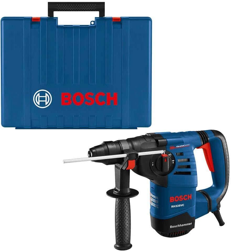 Bosch 8 Amp 1-1/8 in. Corded Variable Speed SDS-Plus Concrete/Masonry Rotary Hammer Drill with Depth Gauge and Carrying Case