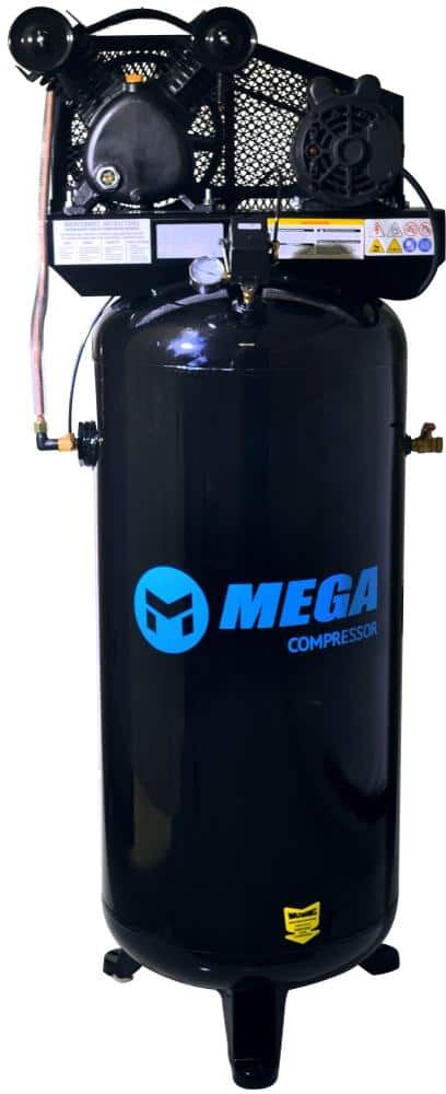 Mega Compressor 60 Gal. 3 HP 135 PSI Electric Upright Air Compressor