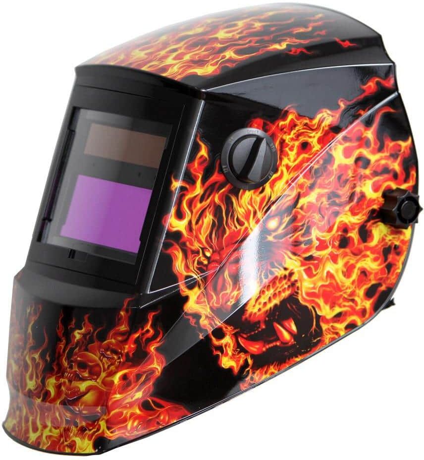 Antra Solar Power Auto Darkening Welding Helmet with Viewing Size 3.86 in. x 1.73 in. Great for MMA, MIG, TIG