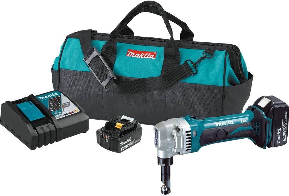 Makita 18V 5.0Ah LXT Lithium-Ion Cordless 16-Gauge Nibbler Kit