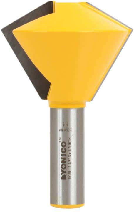 Yonico Birdsmouth up to 1-1/8 in. Stock 1/2 in. Shank Carbide Tipped Router Bit