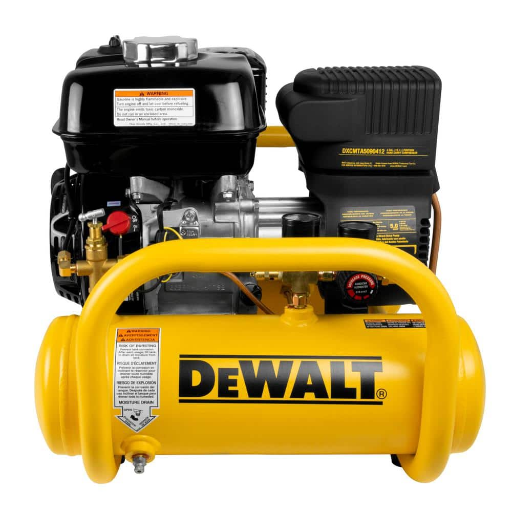 DeWalt 4 Gal. Portable Honda Gas Powered Oil Free Direct Drive Air Compressor