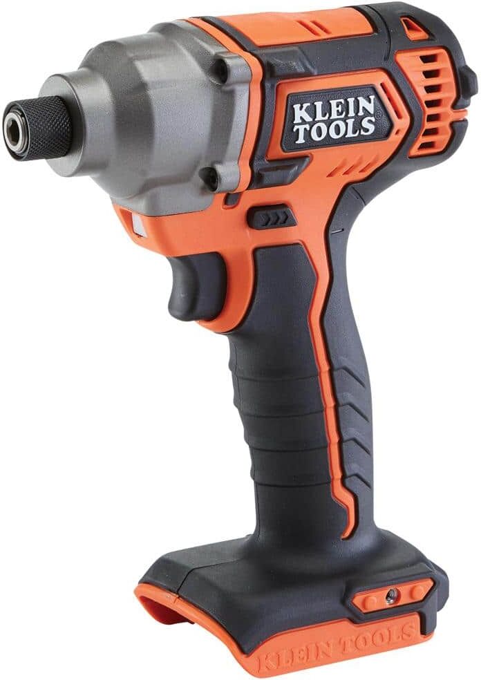 Klein Tools Battery-Operated Compact Impact Driver, 1/4 in. Hex Drive, Tool Only