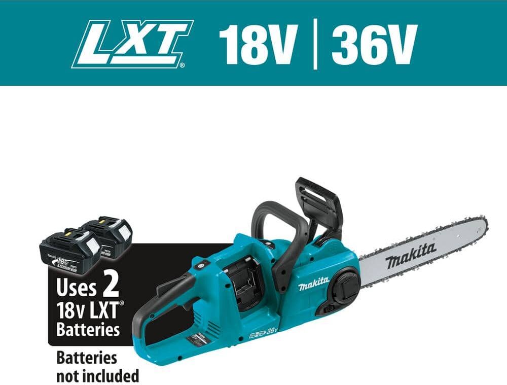 Makita LXT 14 in. 18V X2 (36V) Lithium-Ion Brushless Battery Rear Handle Chainsaw (Tool-Only)