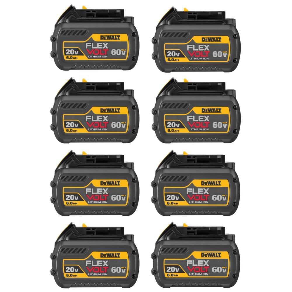 DeWalt FLEXVOLT 20V/60V MAX Lithium-Ion 6.0Ah Battery (8 Pack)