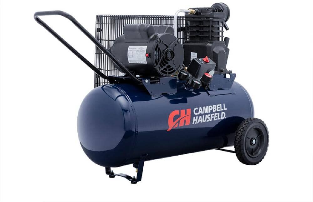 Campbell Hausfeld 5.5 CFM 2 HP 120/240-Volt 1 PH (VX4011) 15 Gal. Horizontal Portable Electric Single-Stage Air Compressor