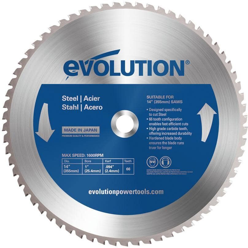 Evolution Power Tools 14 in. 66-Teeth Mild Steel Cutting Saw Blade