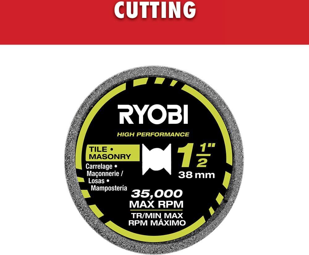 RYOBI Rotary Tool High Performance Diamond Wheel (For Soft Tile or Masonry Material)