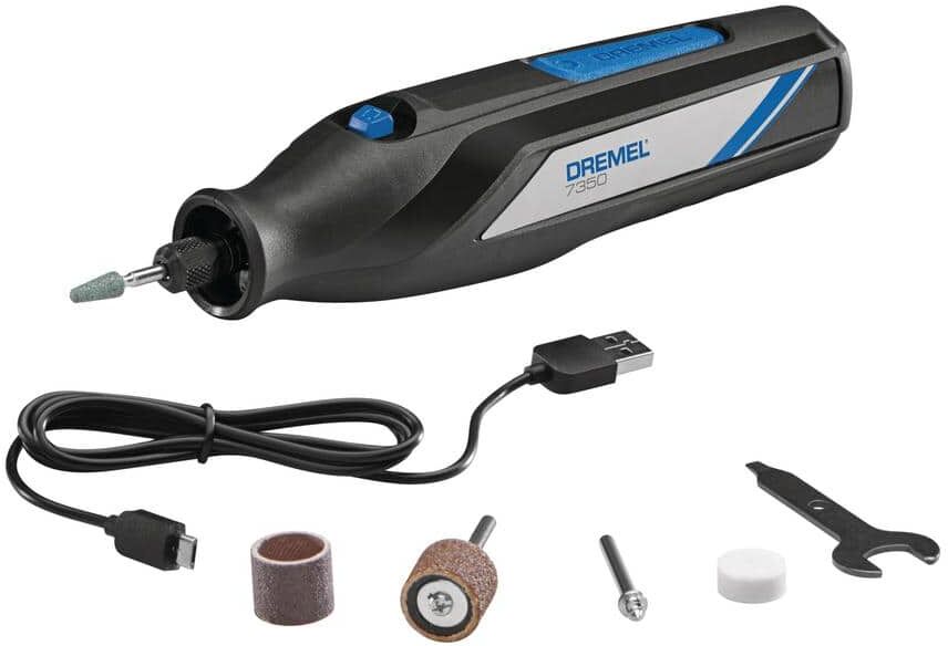 Dremel 4-Volt 2 Amp USB Cordless Single Speed Rotary Tool Kit with 5 Accessories