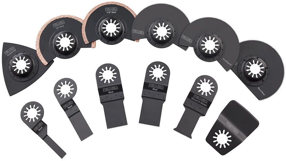 RIDGID 14-Piece Oscillating Multi-Tool Blade Accessory Kit