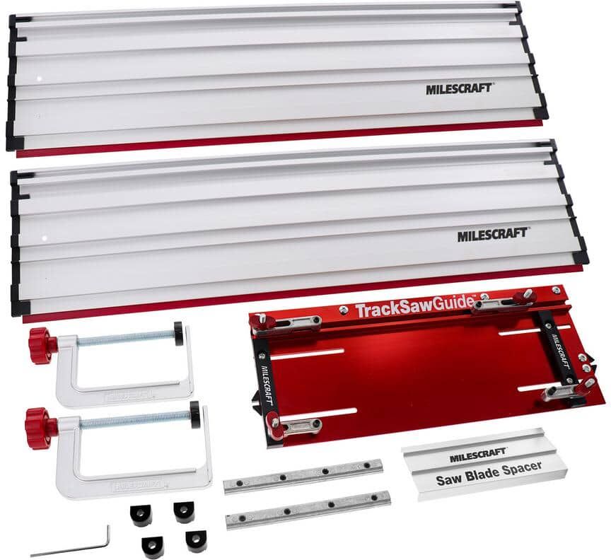 Milescraft Track Saw Guide - Universal Compatibility for Circular Saws. Expandable 50 in. Cutting Range. All Aluminum Construction.