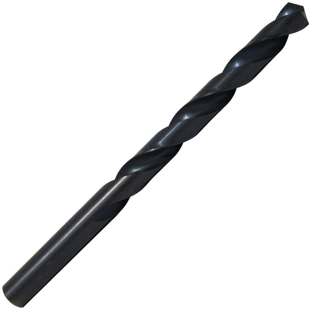 Drill America 19/64 in. High Speed Steel Black Oxide General Purpose Split Point Drill Bit (12-Pack)