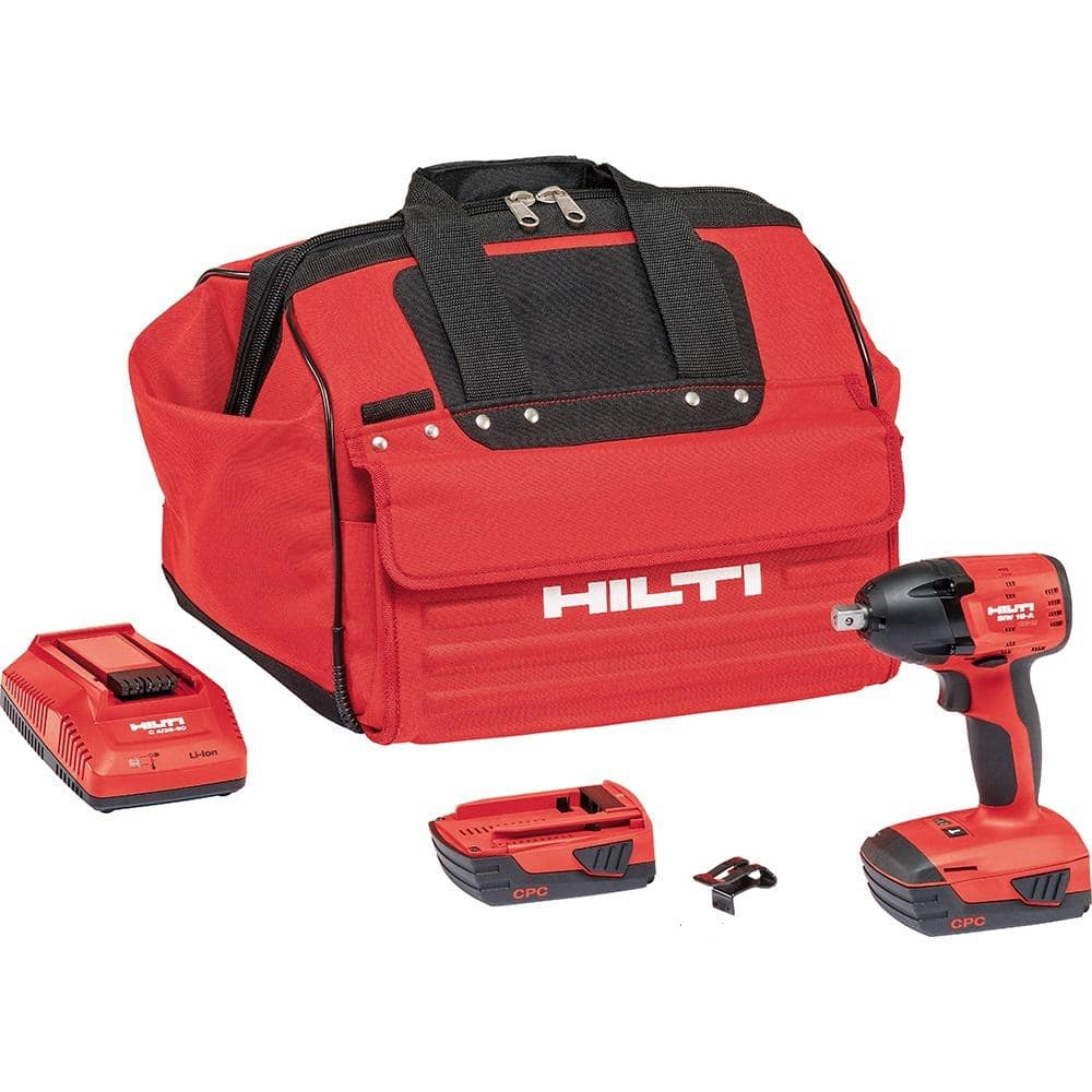 Hilti 22-Volt SIW 6AT Lithium-Ion Compact Cordless 1/2 in. Brushless Impact Wrench with B22/2.6 Li-ion Battery, Charger & Bag