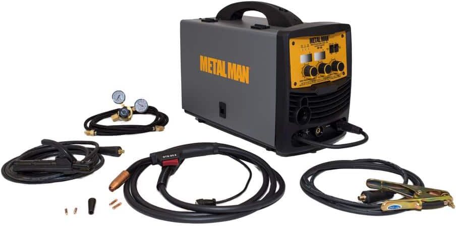 METAL MAN 140 Amp 120-Volt Input Power Inverter Mig, Flux Core, DC Stick Welder