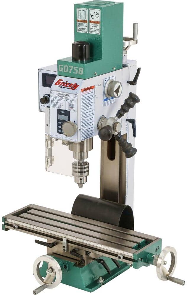 Grizzly Industrial 6 in. 3/4 HP Mill/Drill Press with R8 Taper