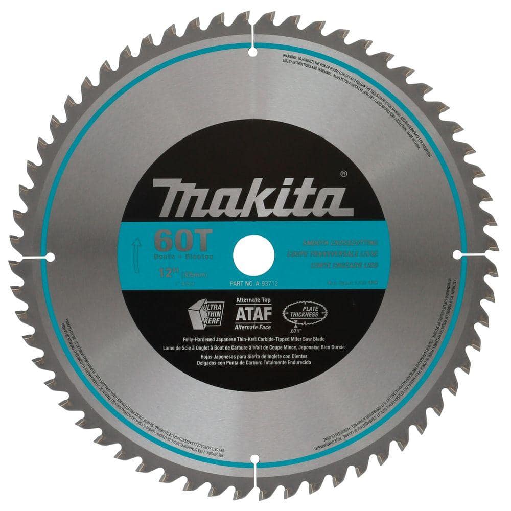 Makita 12 in. x 1 in. 60 TPI Micro-Polished Miter Saw Blade