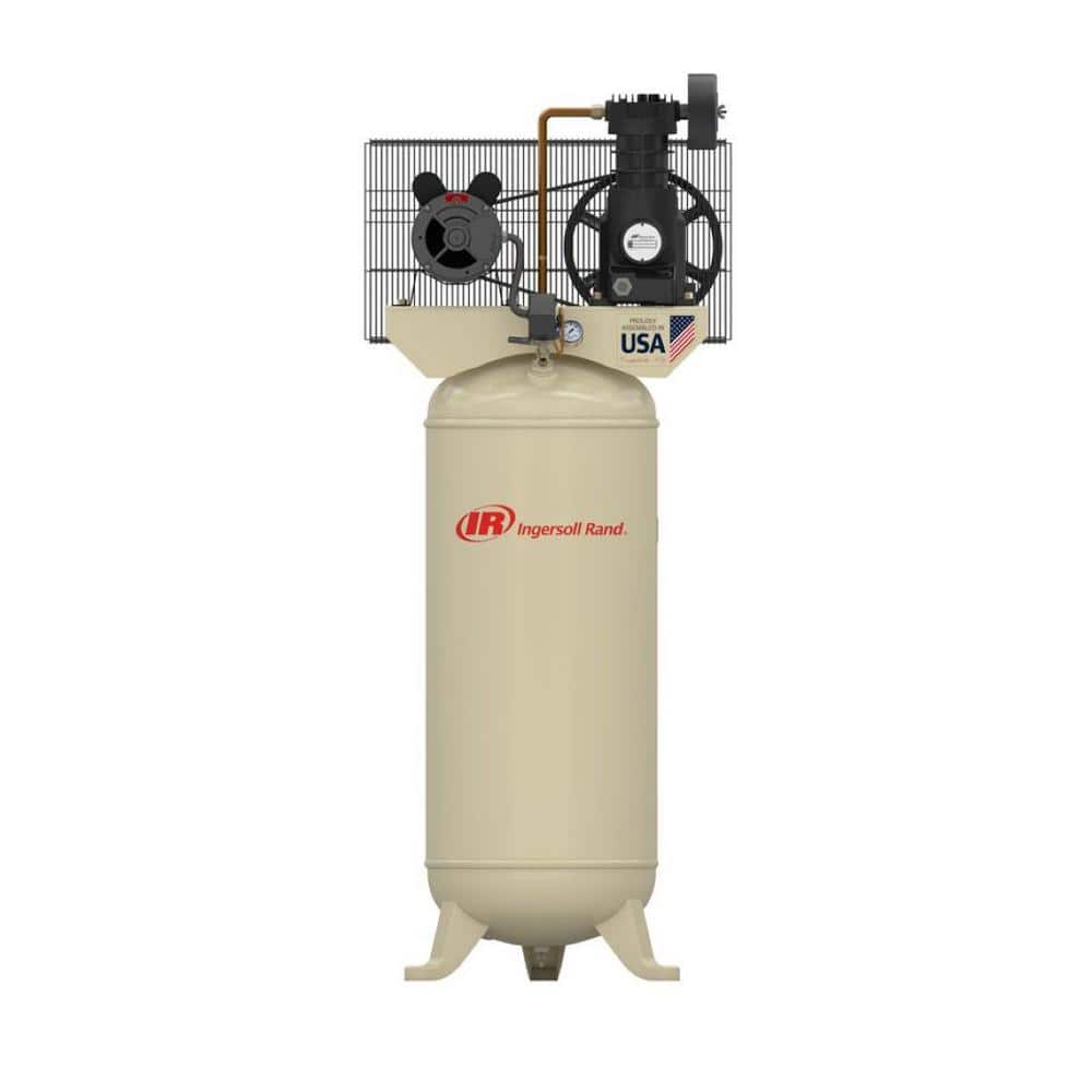 Ingersoll Rand Reciprocating 60 Gal. 5 HP Electric 230-Volt with Single Phase Air Compressor