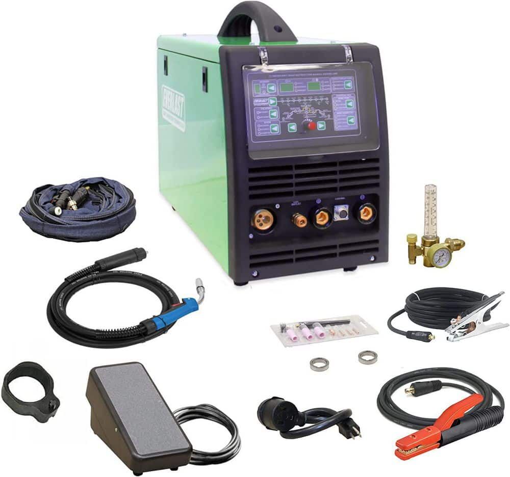 Everlast 250 Amp 110-Volt/220-Volt AC Dual Voltage Input DC MIG/TIG/Stick Multi-Process Welder