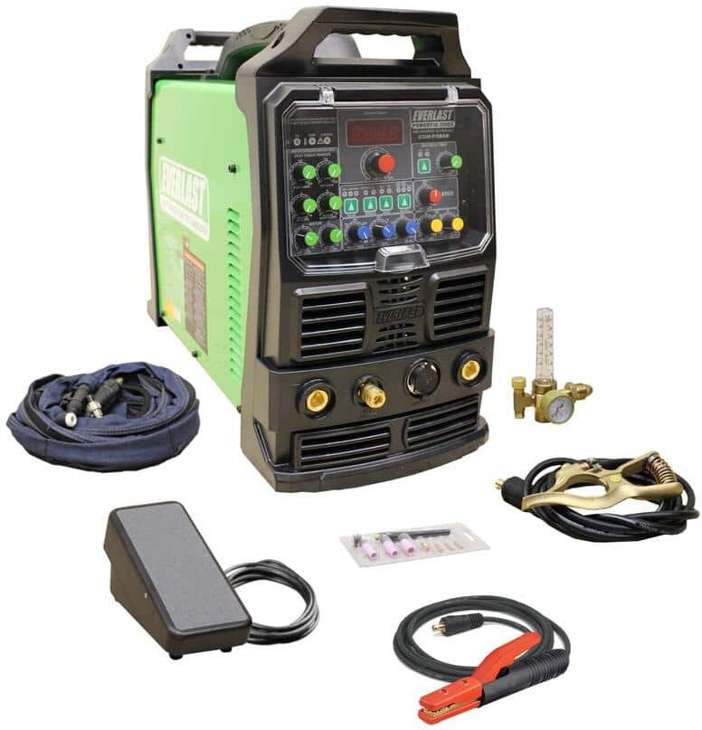 Everlast 250 Amp PowerTIG 250EX IGBT Digital Inverter AC/DC Stick/TIG Welder with High Frequency and Lift TIG Start, 240V