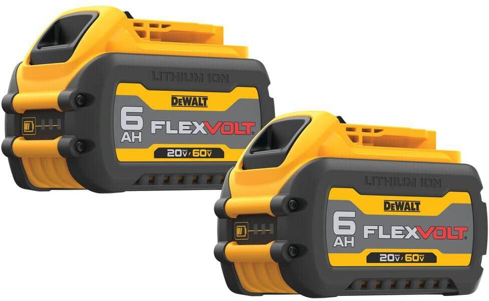 DeWalt FLEXVOLT 20V/60V MAX Lithium-Ion 6.0Ah Battery Pack (2 Pack)