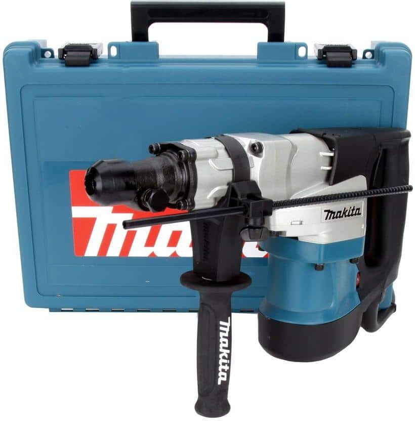 Makita 12 Amp 1-9/16 in. Corded Spline Concrete/Masonry Rotary Hammer Drill with Side Handle D-Handle and Hard Case