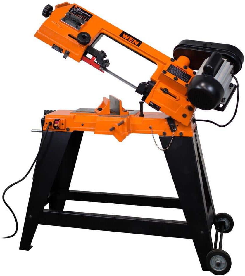 WEN 4 in. x 6 in. Metal-Cutting Band Saw with Stand