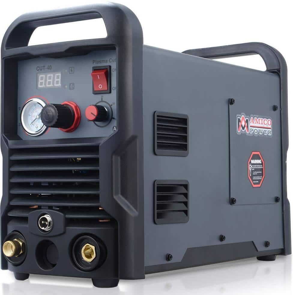 AM AMICO ELECTRIC 40 Amp Plasma Cutter Colossal Tech. 1/2 in. Clean Cut 110/230-Volt Compatible DC Inverter Cutting Machine