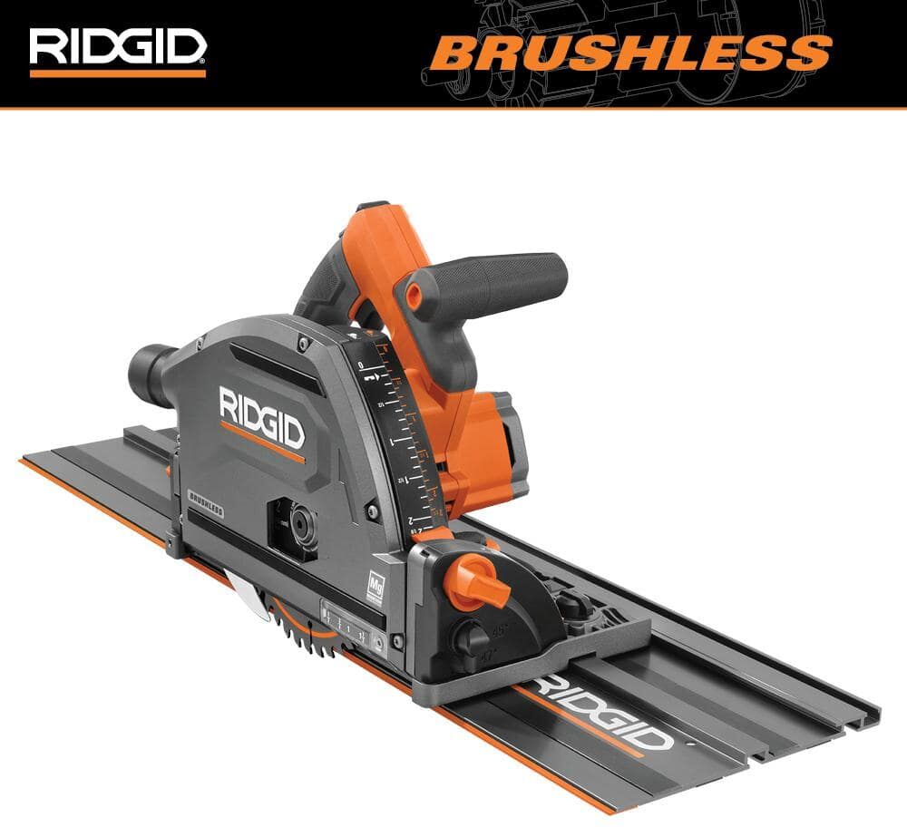 RIDGID 18V Brushless Cordless 6-1/2 in. Track Saw (Tool Only)