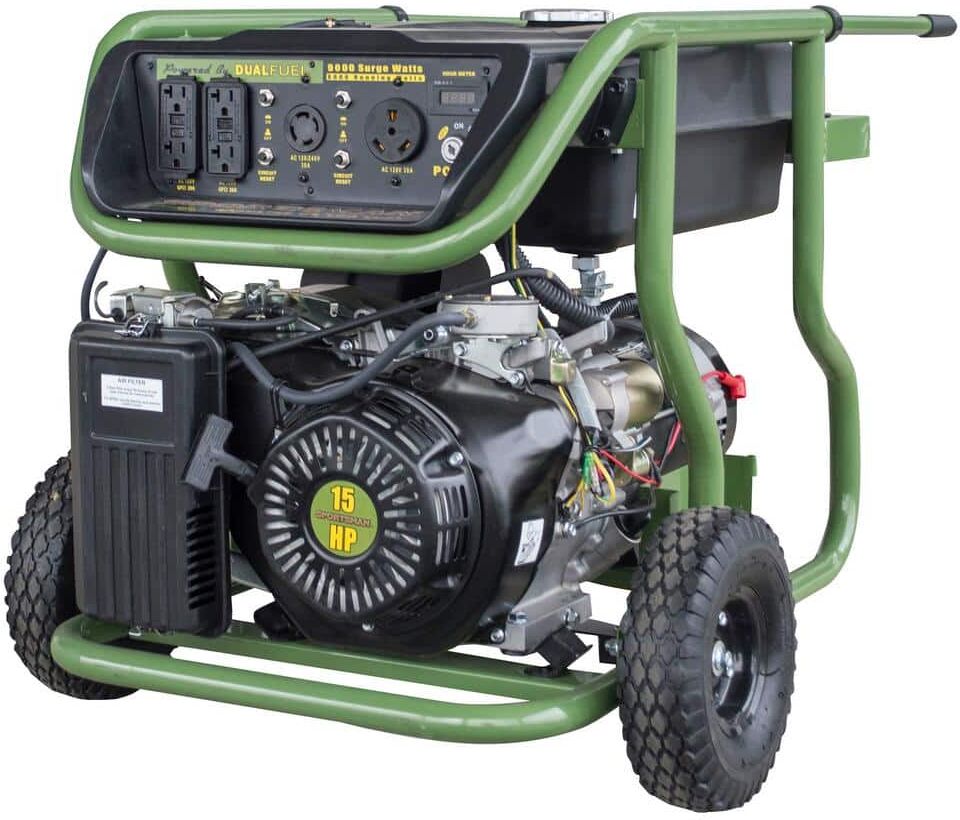 Sportsman 9,000/8,000-Watt Dual Fuel Powered Electric Start Portable Generator