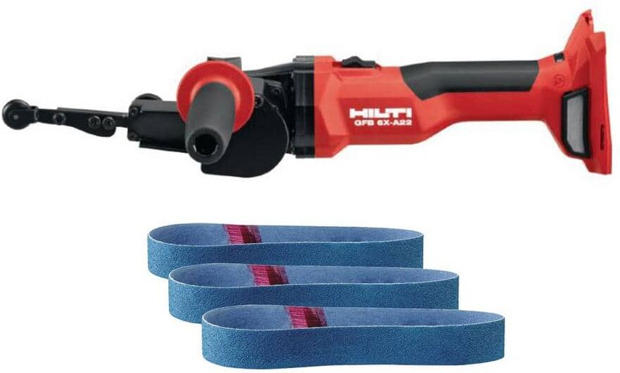 Hilti 22-Volt Lithium-Ion Cordless Band File Grinder/Sander and Abrasive Kit