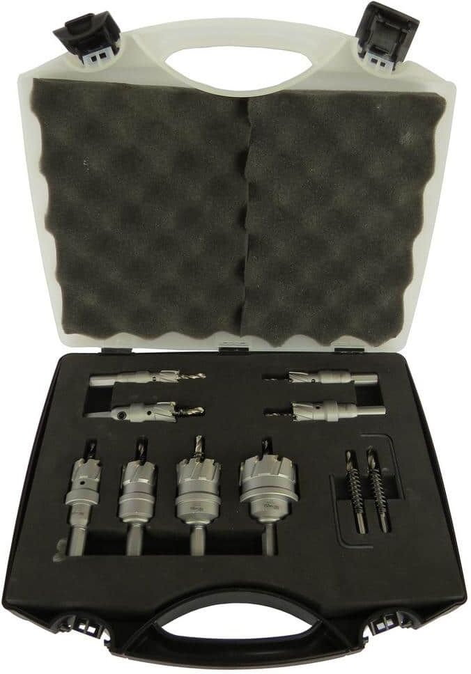 Drill America Carbide Tipped Hole Cutter Set with 1 in. Depth of Cut (8-Pieces)