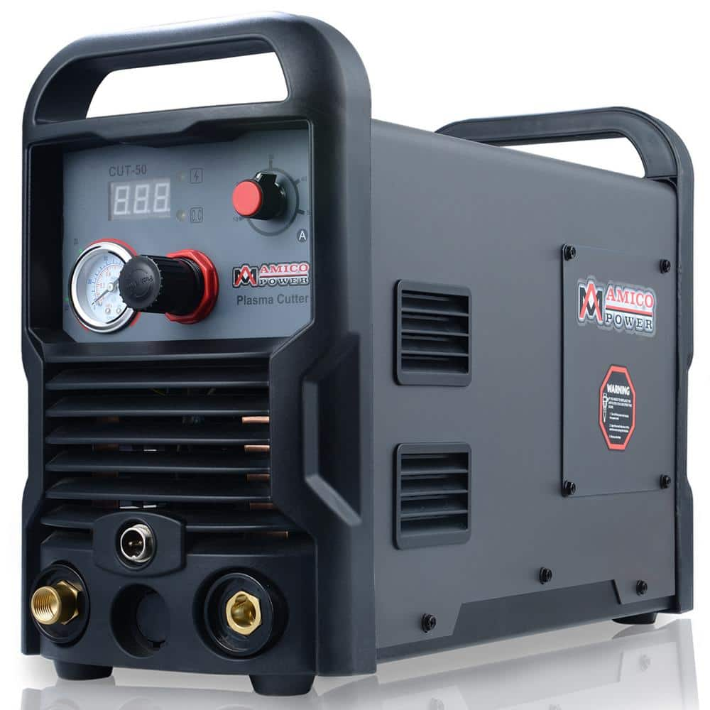 AM AMICO ELECTRIC 50 Amp Plasma Cutter Colossal Tech. 3/4 in. Clean Cut 110/230-Volt Compatible DC Inverter Cutting Machine