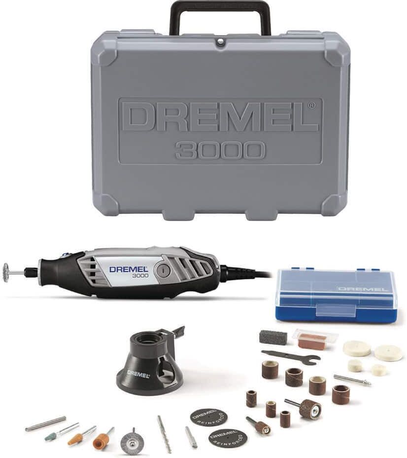 Dremel 3000 Series 1.2 Amp Variable Speed Corded Rotary Tool Kit with 25 Accessories and Carrying Case