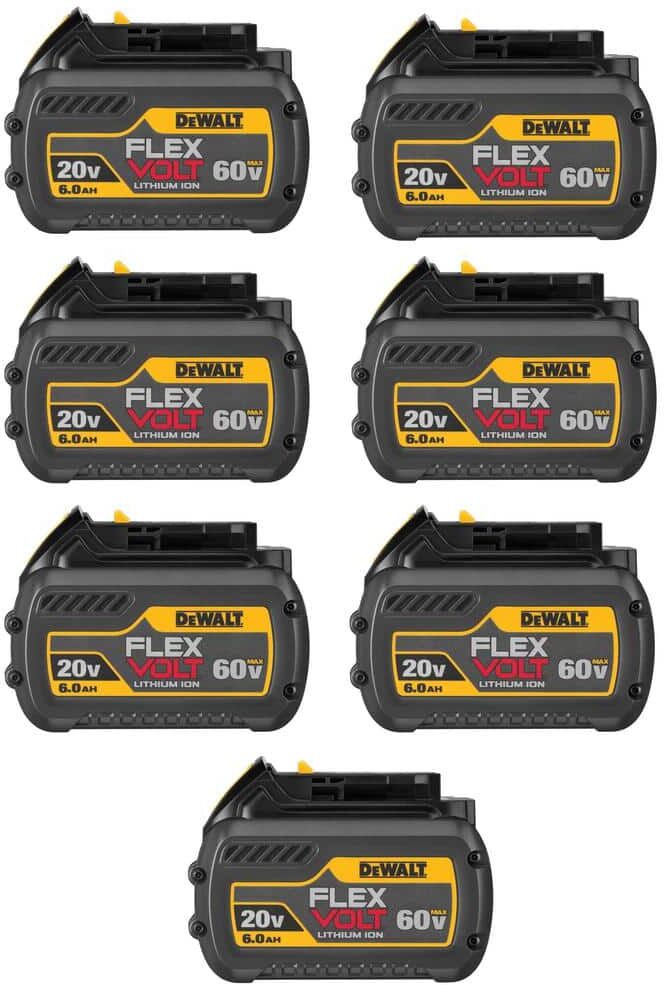 DeWalt FLEXVOLT 20V/60V MAX Lithium-Ion 6.0Ah Battery Pack (7-Pack)