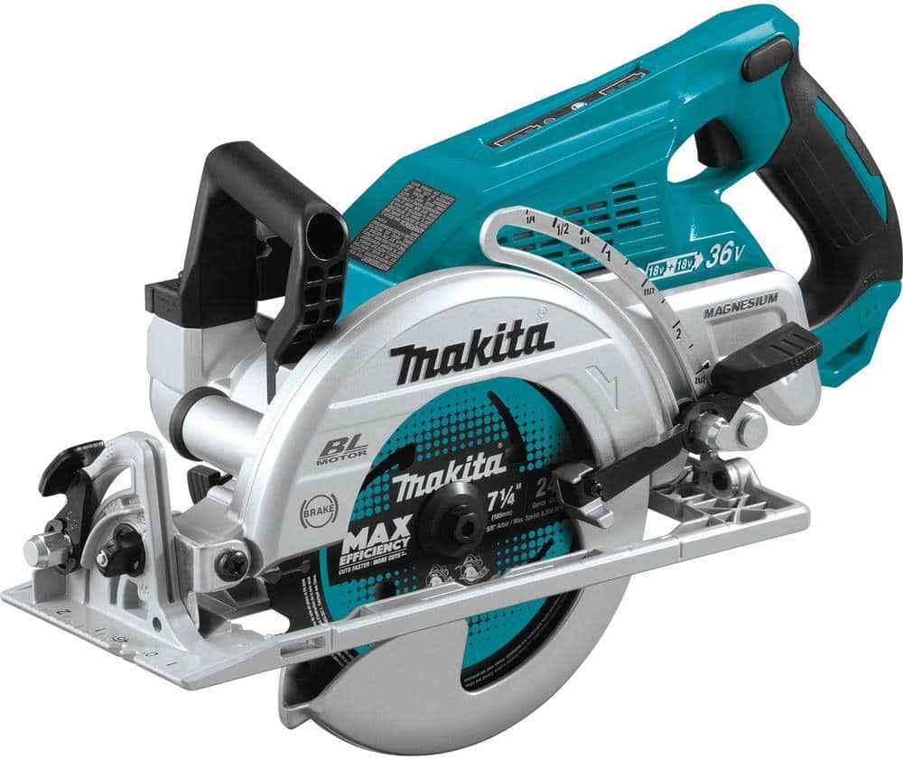 Makita 18V X2 LXT Lithium-Ion (36V) Brushless Cordless Rear Handle 7-1/4 in. Circular Saw (Tool-Only)