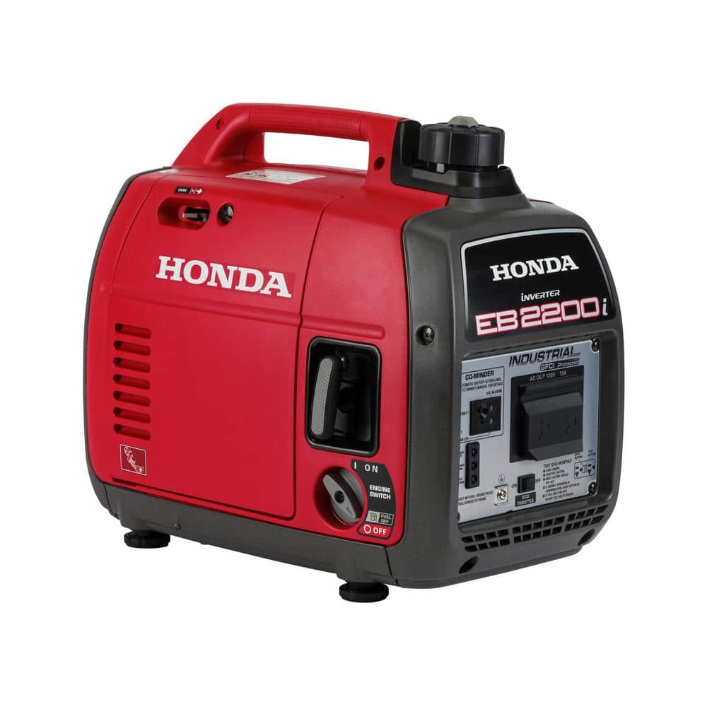 Honda 2,200-Watt Super Quiet Recoil Start Gasoline Powered Industrial Portable Inverter Generator with Full GFCI Protection