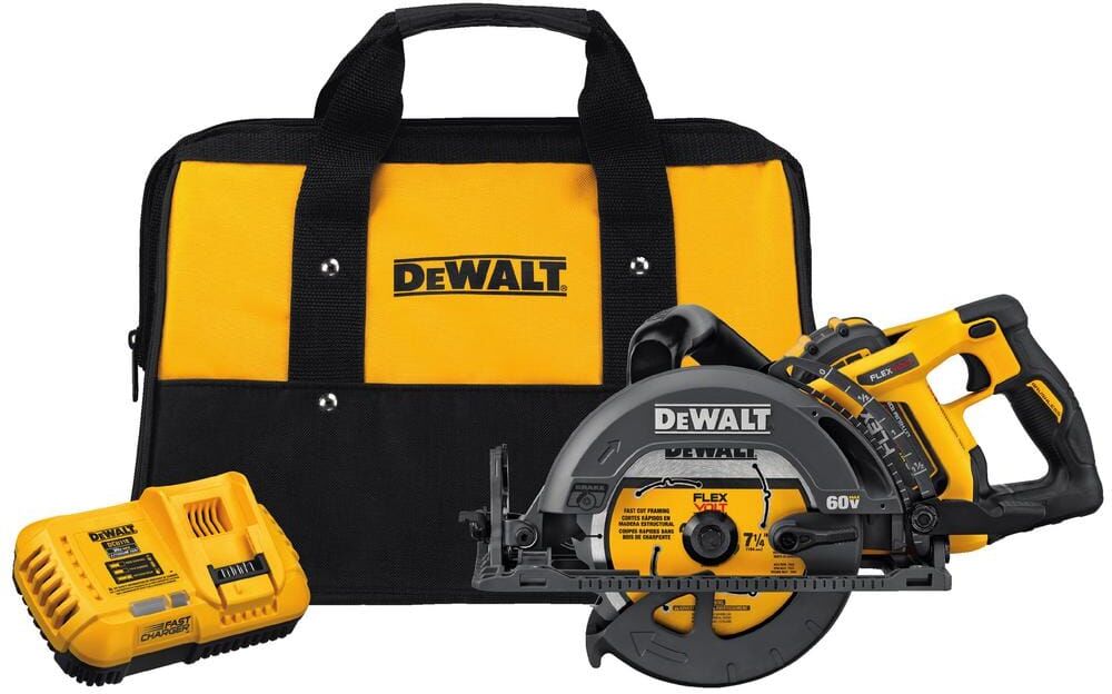 DeWalt FLEXVOLT 60V MAX 7-1/4 in. Cordless Worm Drive Style Saw with 9.0Ah Battery Kit