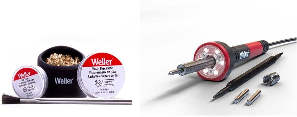 Weller 30-Watt/120-Volt Corded Soldering Iron Kit with LED Halo Ring and Universal Accessory Kit